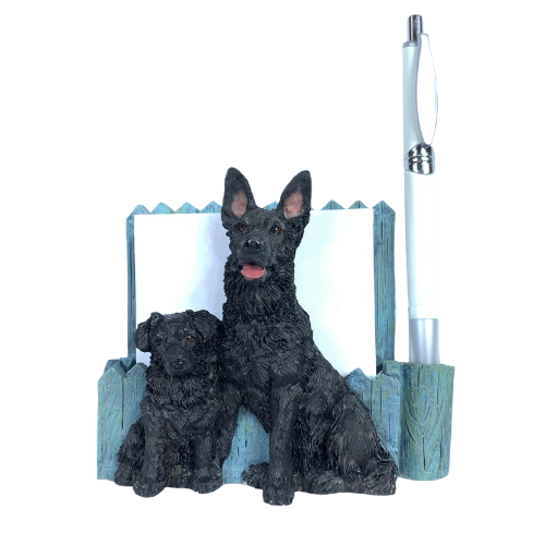 [46480-75b] German Shepherd black XXX Note Holder