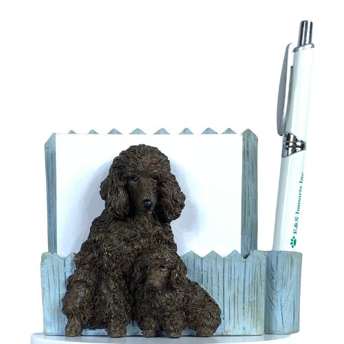 [46480-70a] Poodle Chocolate XXX Note Holder