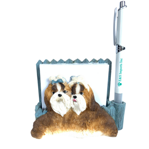 [46480-38] Shih Tzu, tan and white XXX Note Holder