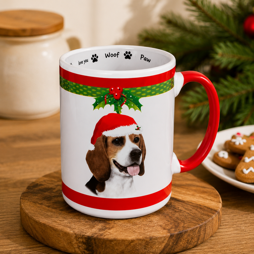 [200-3] Beagle, Closeout Christmas Mug
