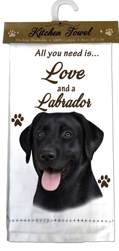 [700-22] Labrador Chocolate Kitchen Towel