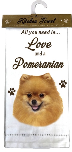 [700-27] Pomeranian Kitchen Towel