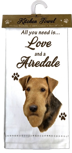 [700-57] Airedale Terrier Kitchen Towel