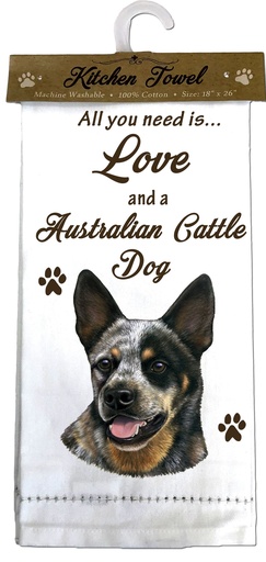 [700-90] Australian Cattle Dog Kitchen Towel