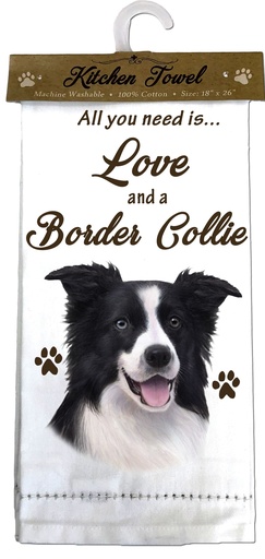 [700-5] Border CollieKitchen Towel