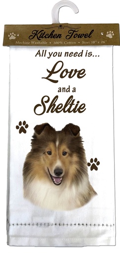 [700-37] Sheltie Kitchen Towel