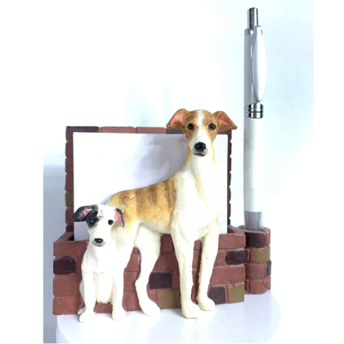 [46480-94] Greyhound, brindle XXX Note Holder