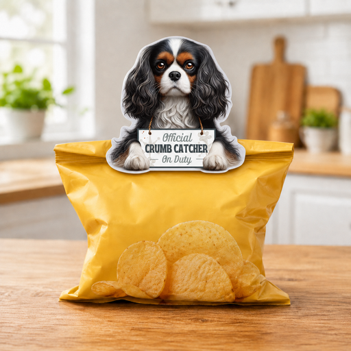 [247-19] Cavalier King Charles, Tri Color, Chip clip