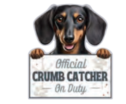 [247-14] Dachshund, Black, Chip clip