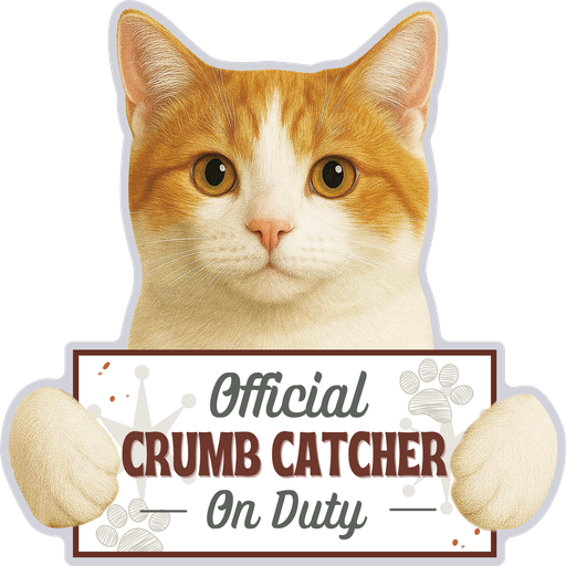 [249-10] Orange and white cat, Chip clip
