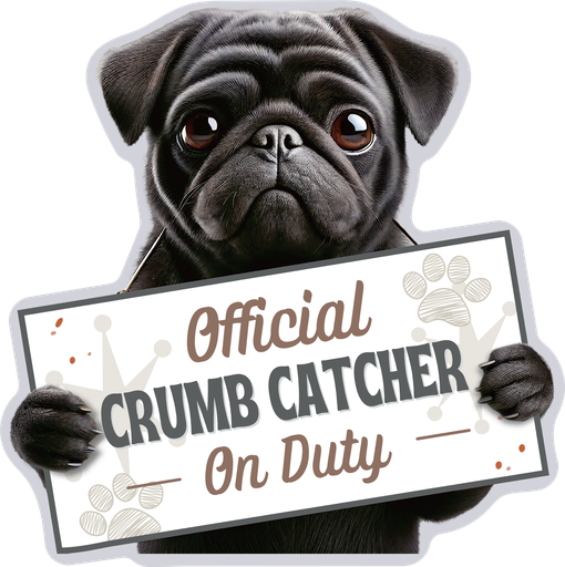[247-32] Pug, Black, Chip clip