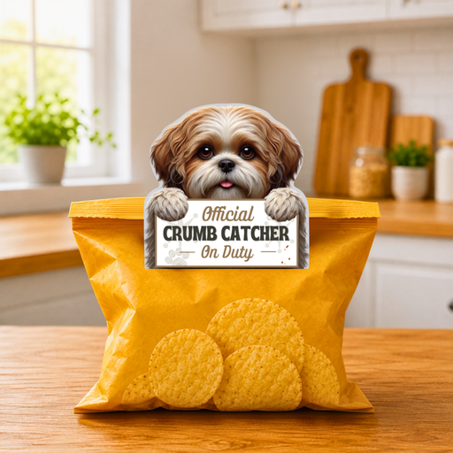 [247-87] Shih Tzu, Tan & White, Chip clip