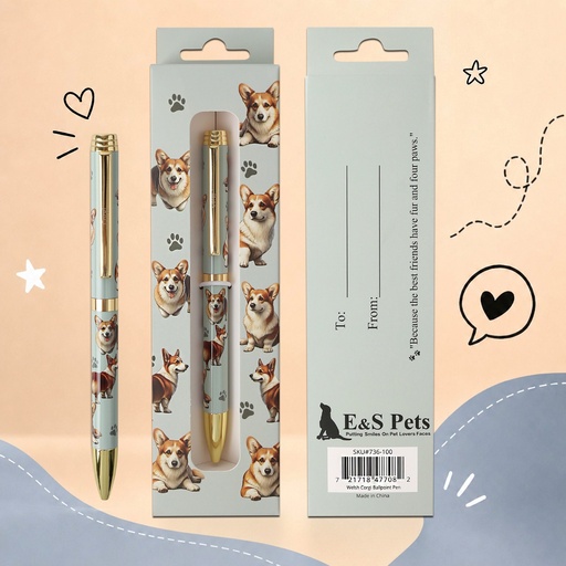 [736-100] Welsh Corgi Ball Point Pen