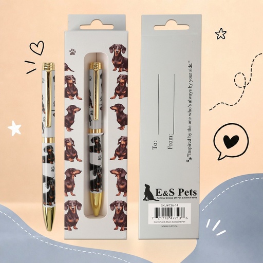 [736-14] Dachshund, black Ball Point Pen