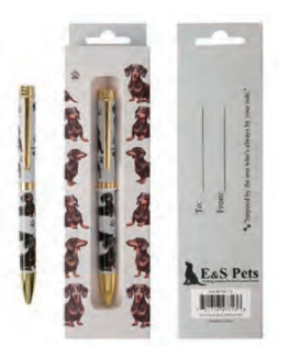 [736-14] Dachshund, black Ball Point Pen