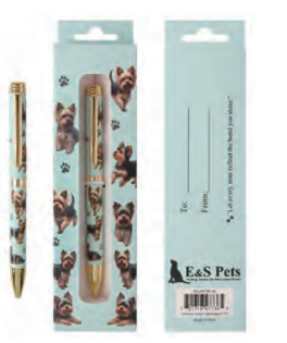 [736-46] Yorkie, Teal Ball Point Pen