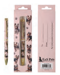 [736-46a] Yorkie, Pink Ball Point Pen