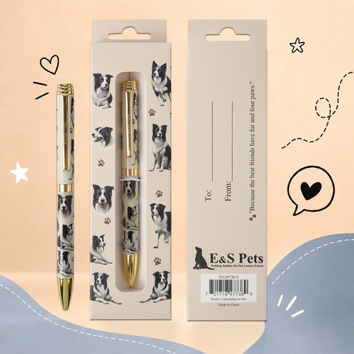 [736-5] Border Collie Ball Point Pen