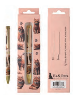 [737-8] Tabby, orange Cat Ball Point Pen