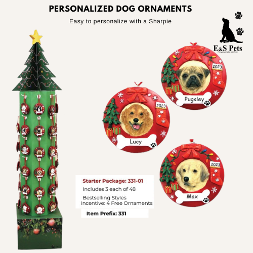 [331-01] Personalized Dog Ornaments