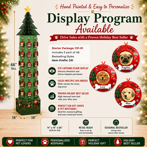 [331-01] Personalized Dog Ornaments