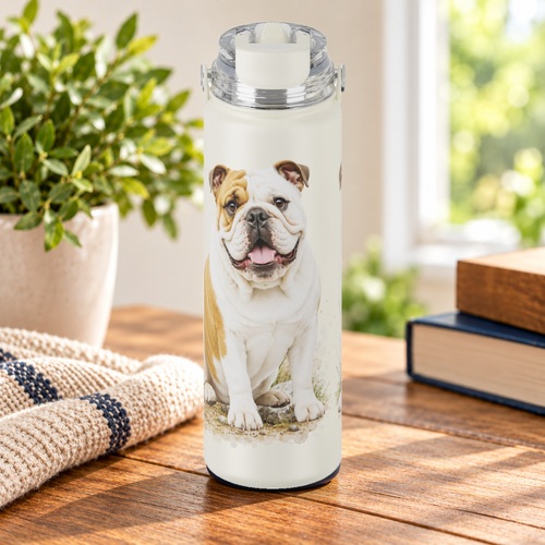 [2420-8] Bulldog, Water Bottle